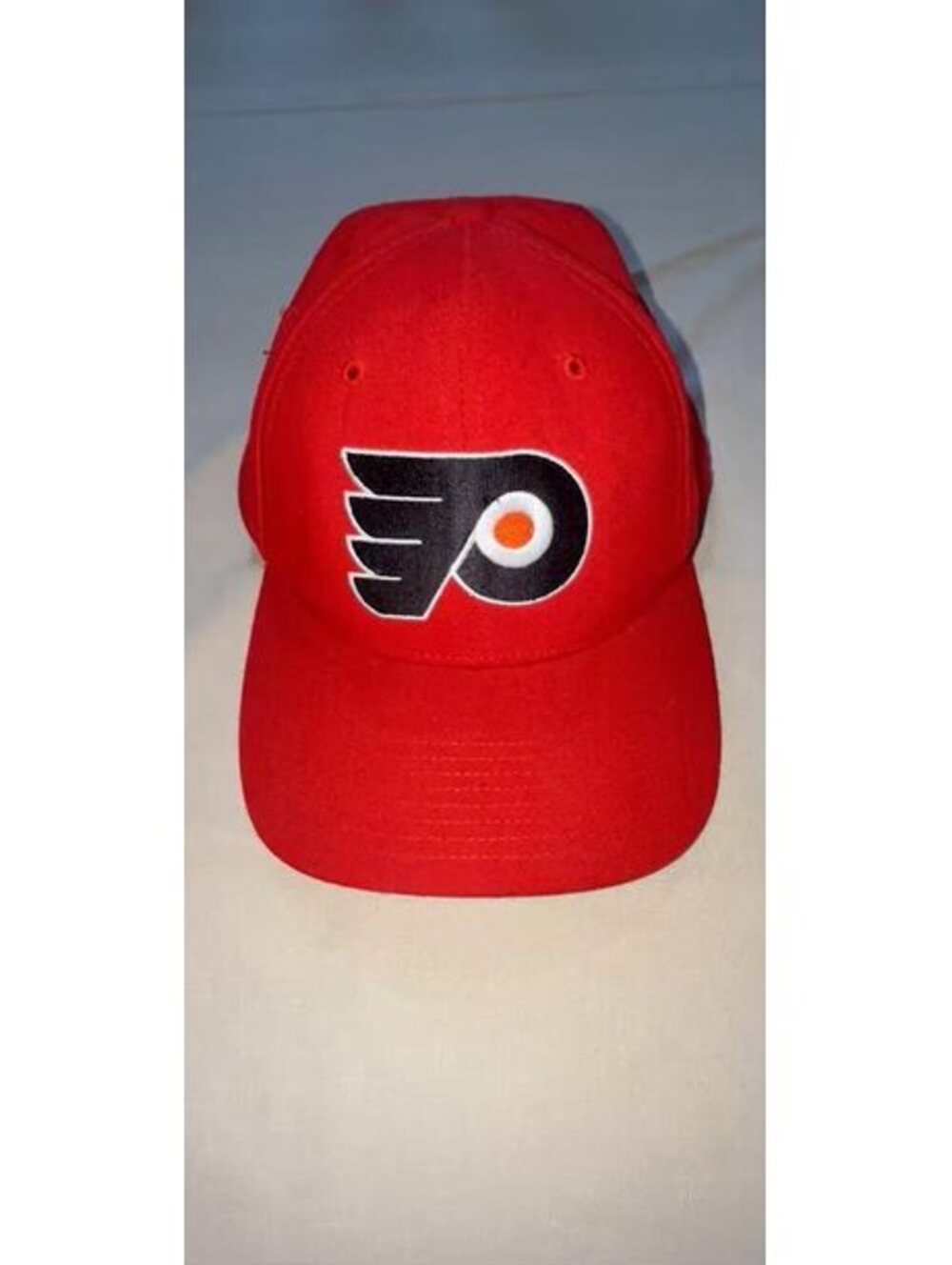 VTG 90s Philly Flyers Snapback Hat Twins Enterprise Wool Blend NHL Grey Bottom
